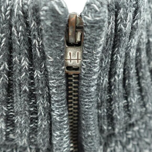 JB Holt Gray Half-Zip Cotton Men’s Sweater Size Large - Picture 11 of 14